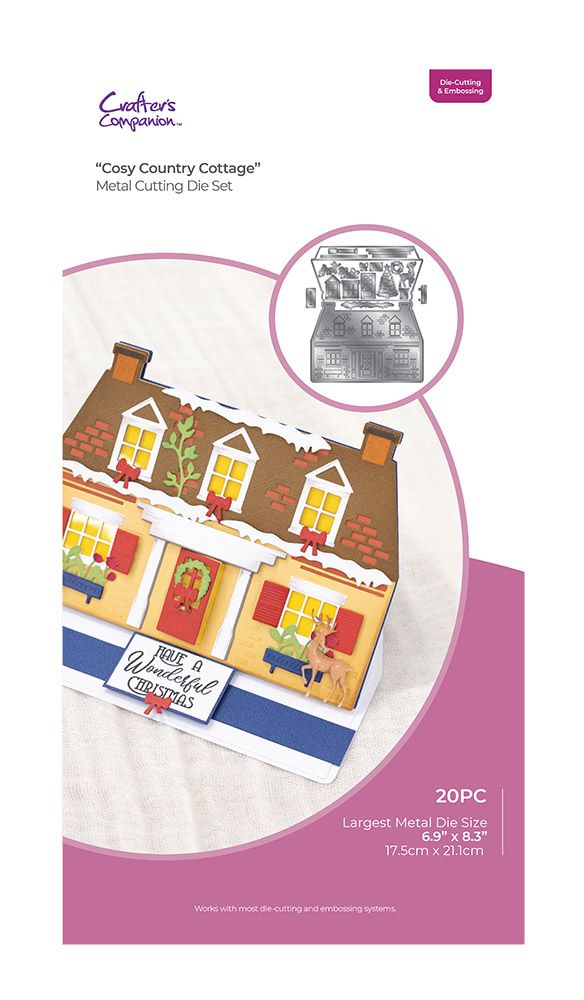 Crafter’s Companion 3 in 1 Create-a-Card Die - Cosy Country Cottage