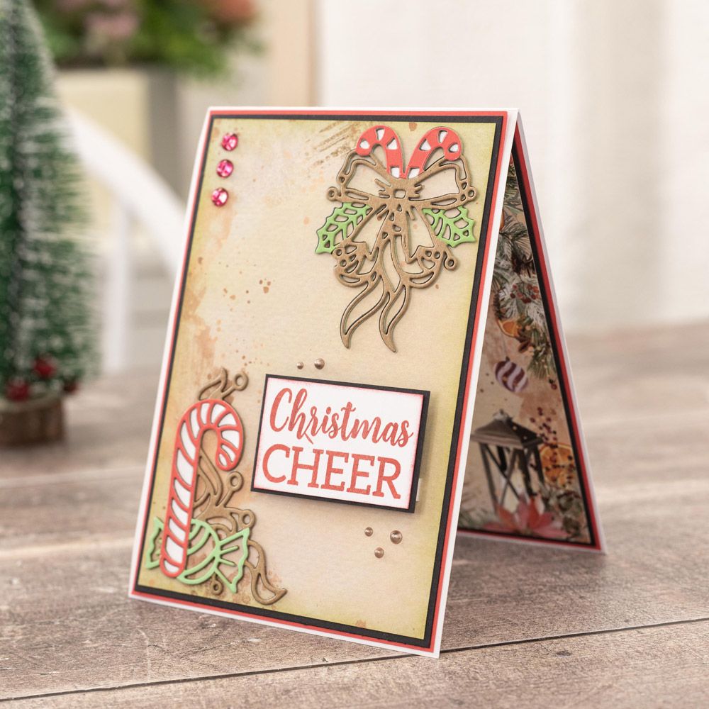 Crafters Companion Christmas Corner Die - Candy Cane Lane