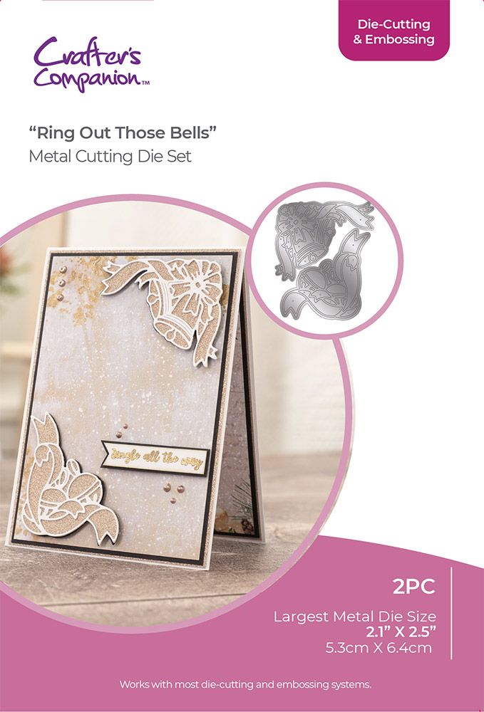 Crafters Companion Christmas Corner Die - Ring Out Those Bells