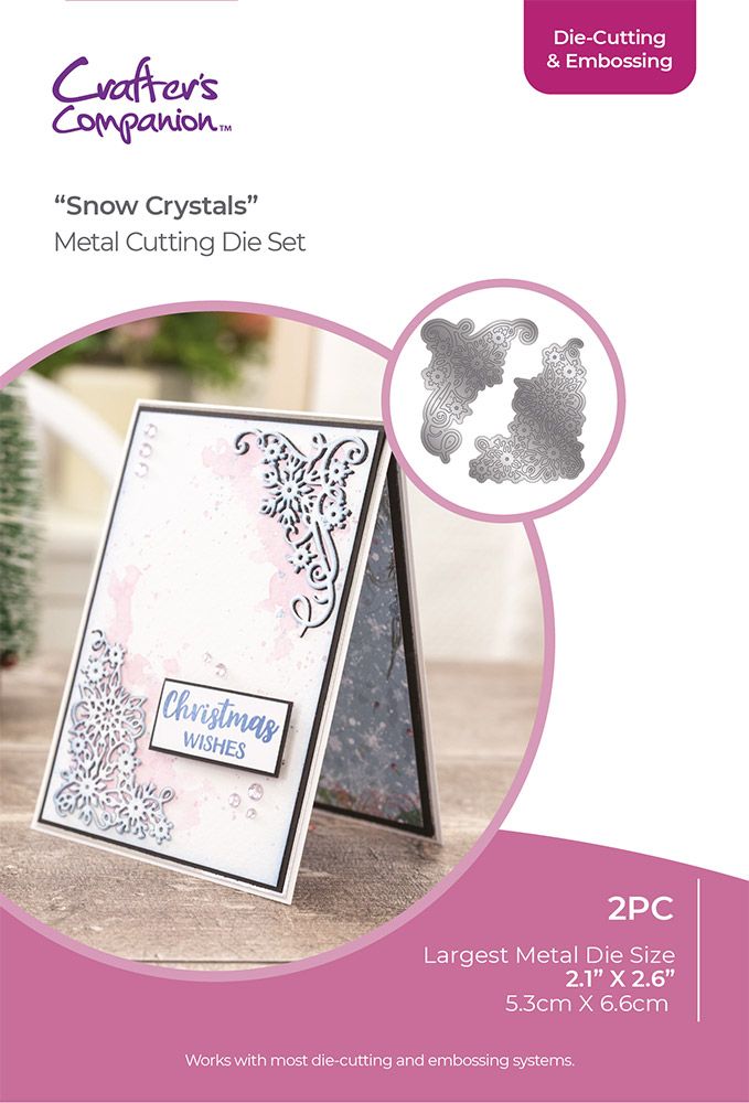 Crafters Companion Christmas Corner Die - Snow Crystals