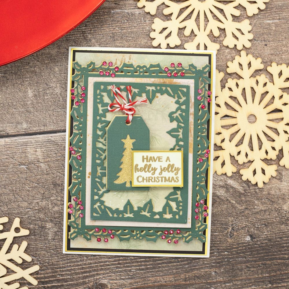 Crafter’s Companion Christmas Nesting Die - The Holly & The Ivy