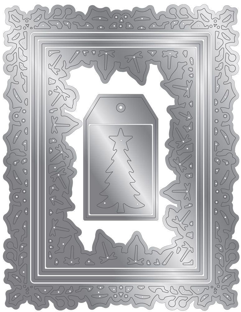 Crafter’s Companion Christmas Nesting Die - The Holly & The Ivy
