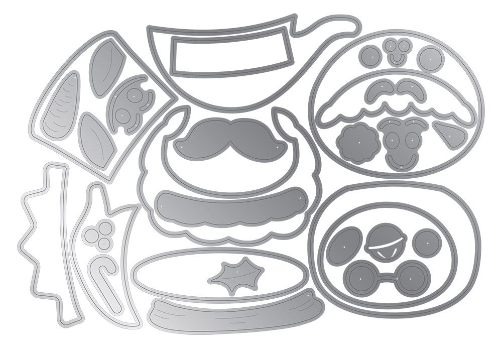 Crafters Companion Die & Stencil Set - Christmas Treat Boxes
