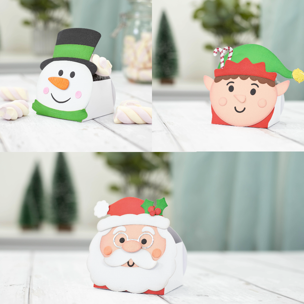 Crafters Companion Die & Stencil Set - Christmas Treat Boxes