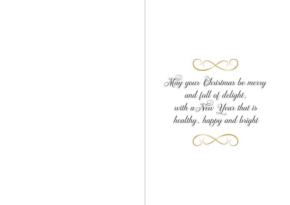 Crafters Companion 5" x 7" Insert Pad – Seasons Greetings (Gold & Silver)