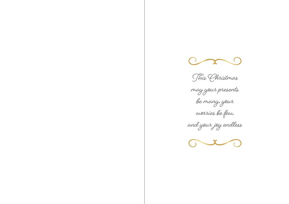 Crafters Companion 5" x 7" Insert Pad – Seasons Greetings (Gold & Silver)