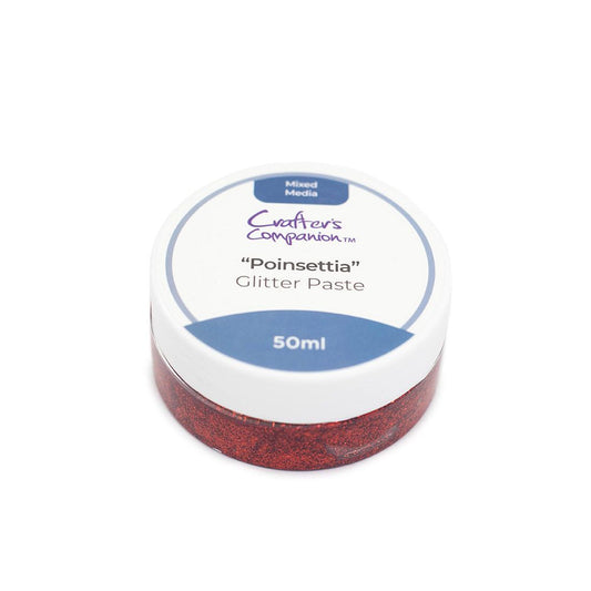 Crafter’s Companion - Mixed Media - Glitter Paste - Poinsettia