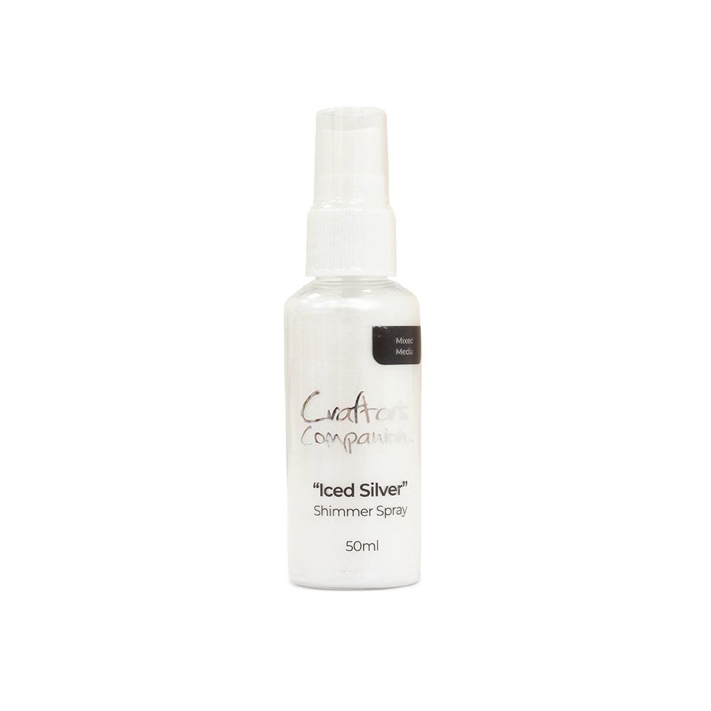 Crafters Companion Shimmer Spray - Iced Silver