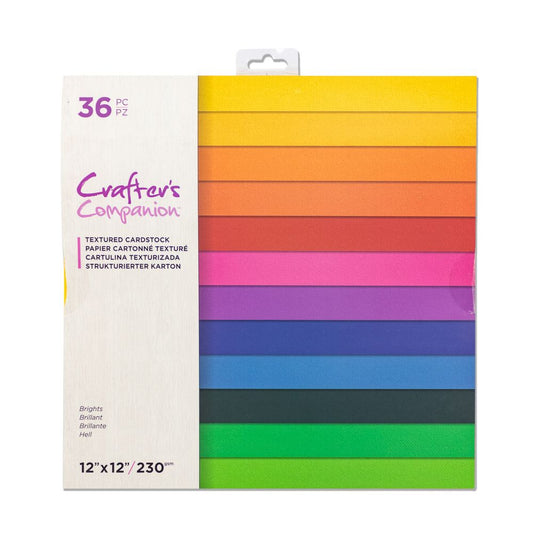12x12 Textured Cardstock - Brights
