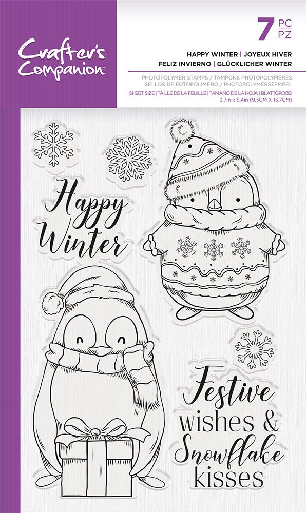 Crafters Companion Photopolymer Stamp - Happy Winter