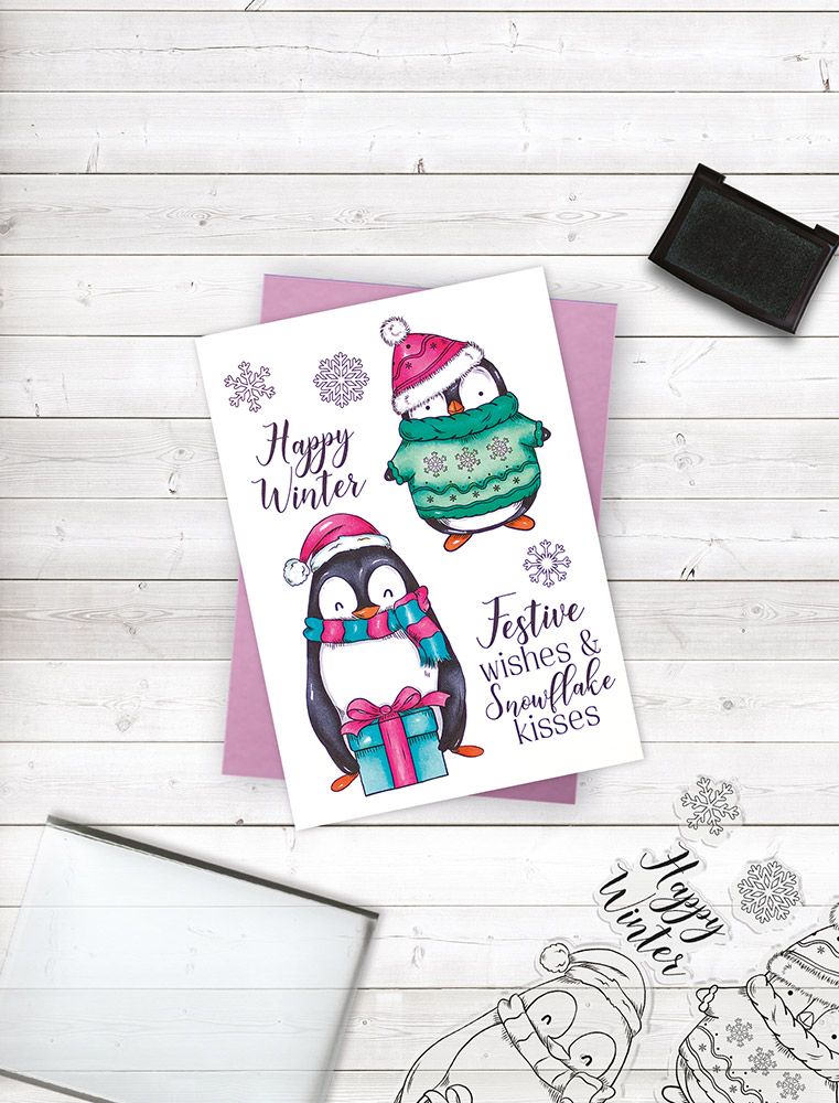 Crafters Companion Photopolymer Stamp - Happy Winter