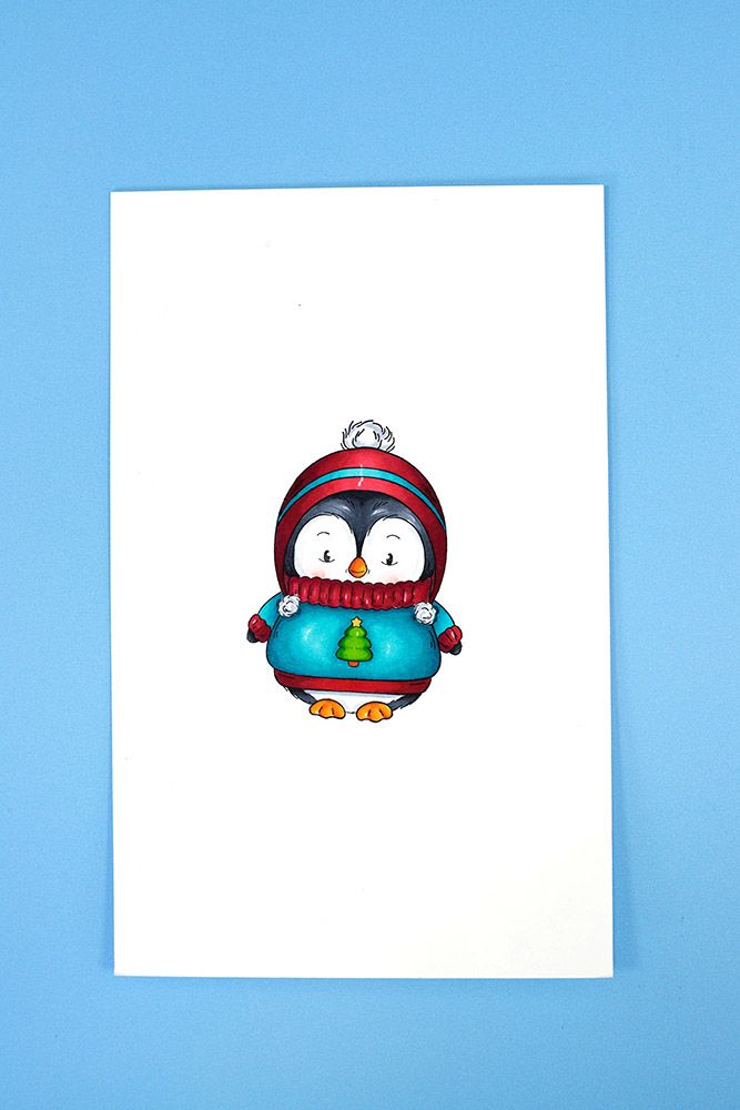 Crafters Companion Cute Penguin Stamps - Christmas Hugs