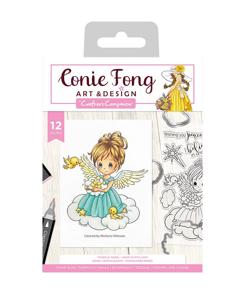 Conie Fong Angel Inspiration Stamp & Die - Twinkle Angel