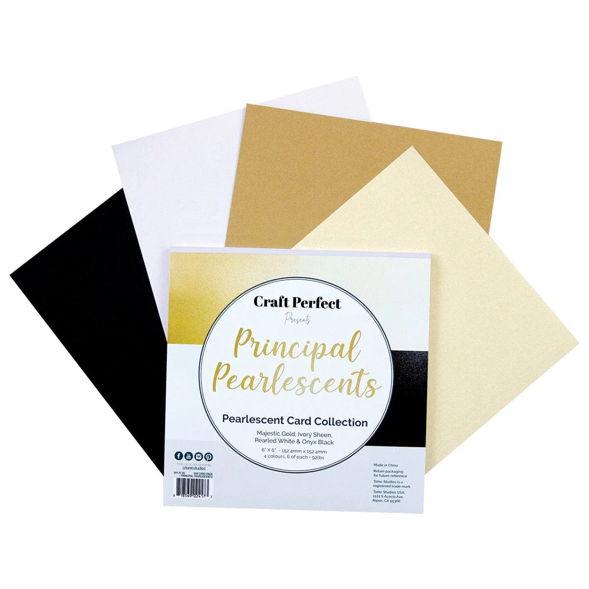 Craft Perfect 6x6" Principal Pearlescent Cardstock Pad