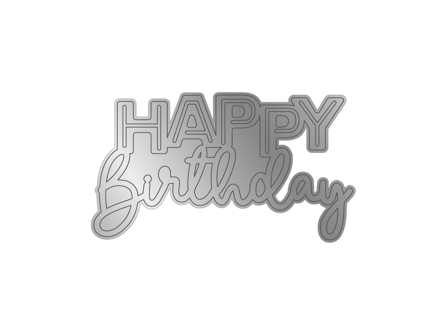 CC - Gemini Mini Die Set - Happy Birthday  - 1pc set