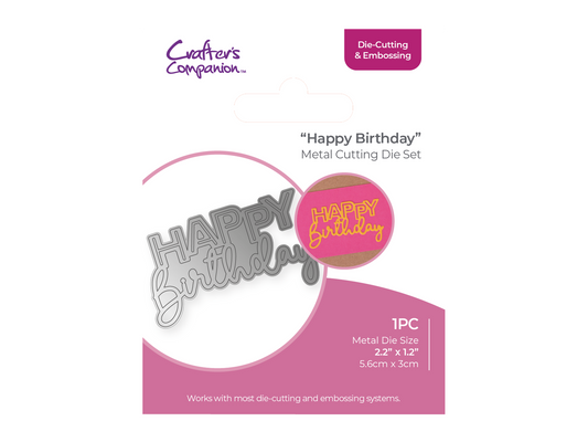 CC - Gemini Mini Die Set - Happy Birthday  - 1pc set