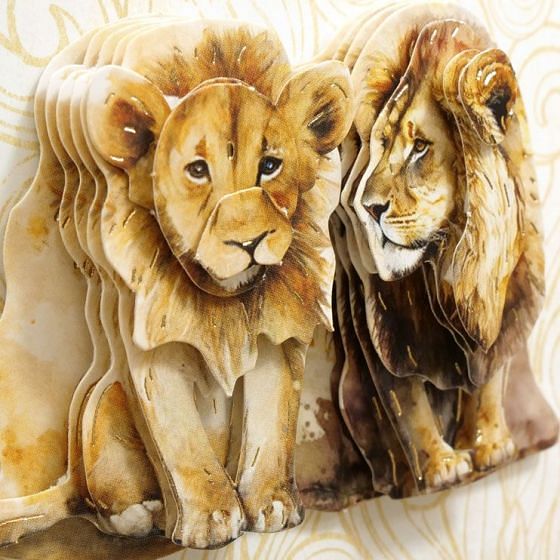 Brilliant Beasts Decoupage Topper Sheet