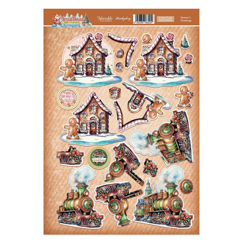 Season's Greetings Decoupage Topper Sheet