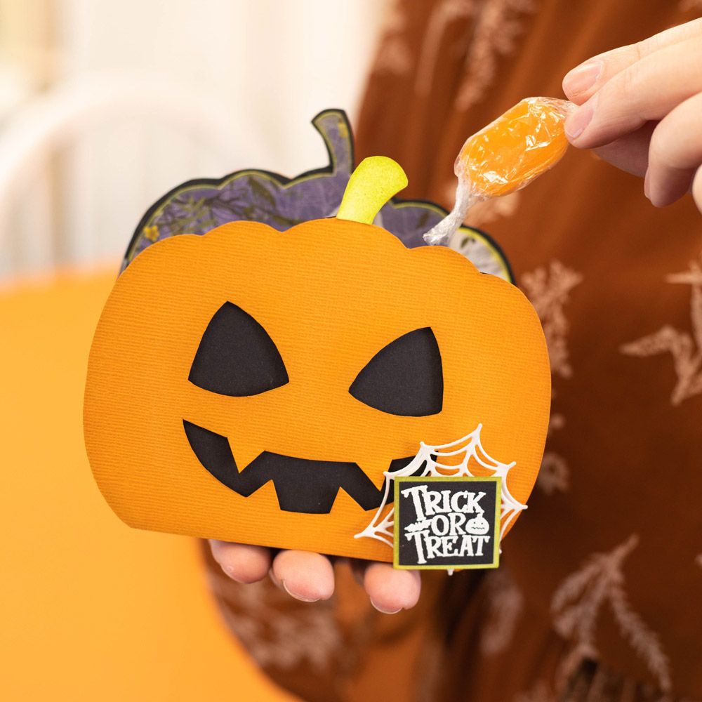 All Hallows Eve Stencil - Pumpkin Treat Box