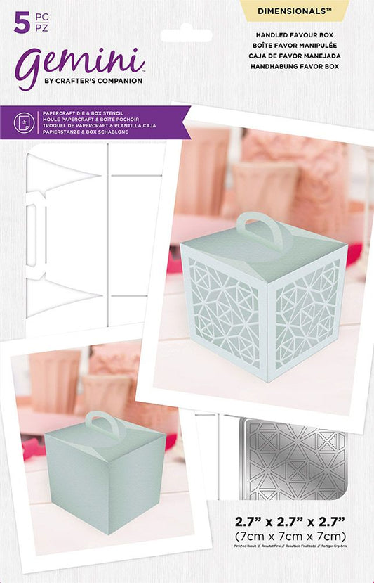 Gemini Dimensionals Die and Stencil - Handled Favour Box