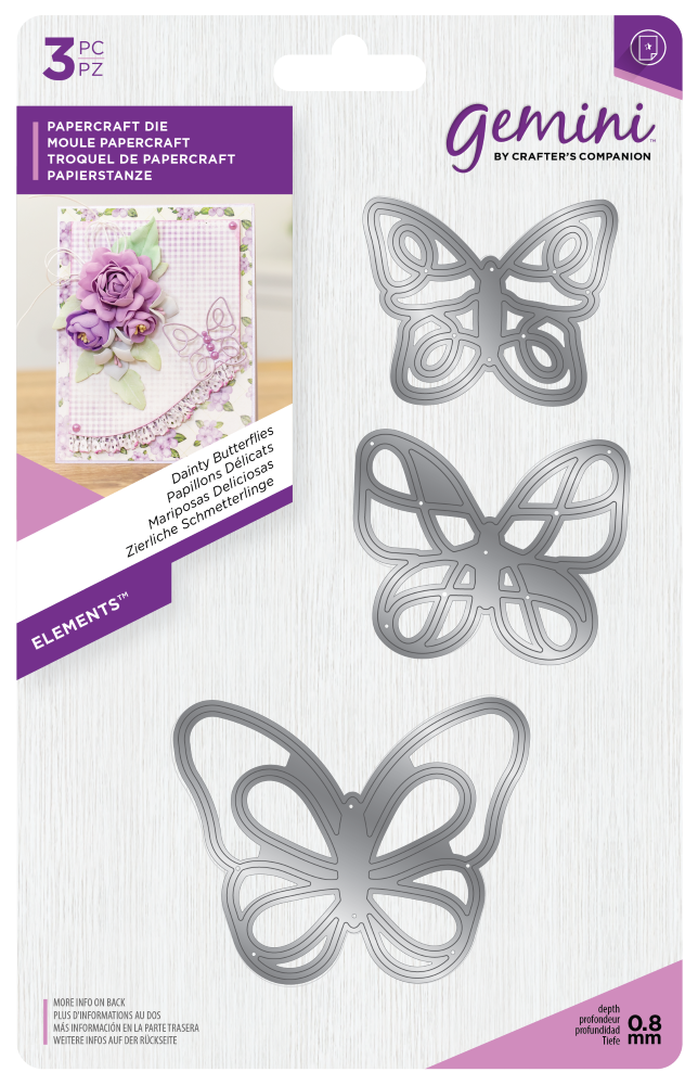 Gemini Elements Die - Dainty Butterflies