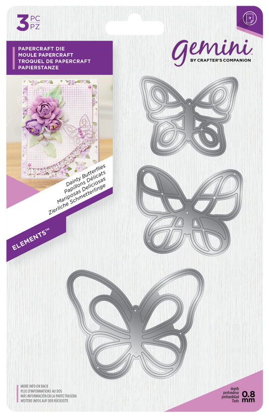 Gemini Elements Die - Dainty Butterflies