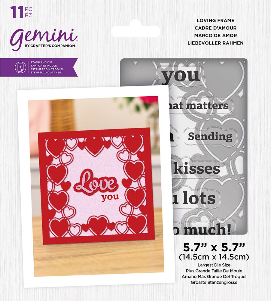 Gemini - Stamp & Die - Loving Frame