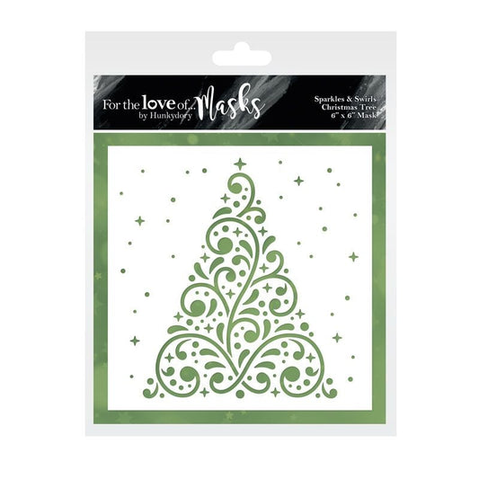 For The Love Of Masks - Sparkles & Swirls Christmas Tree