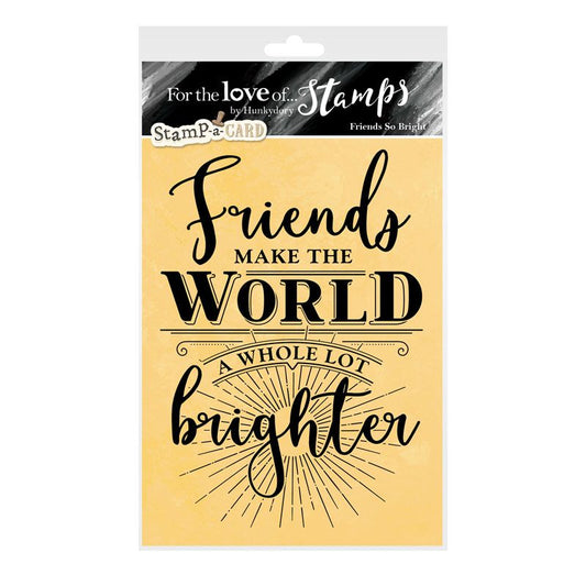 For the Love of Stamps - Friends So Bright A6 Stamp Set