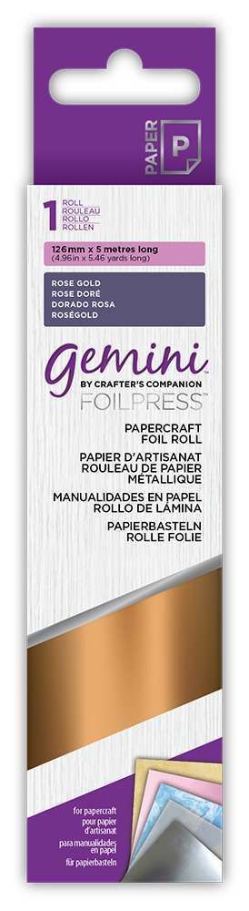 Gemini FoilPress Papercraft Foil - Rose Gold