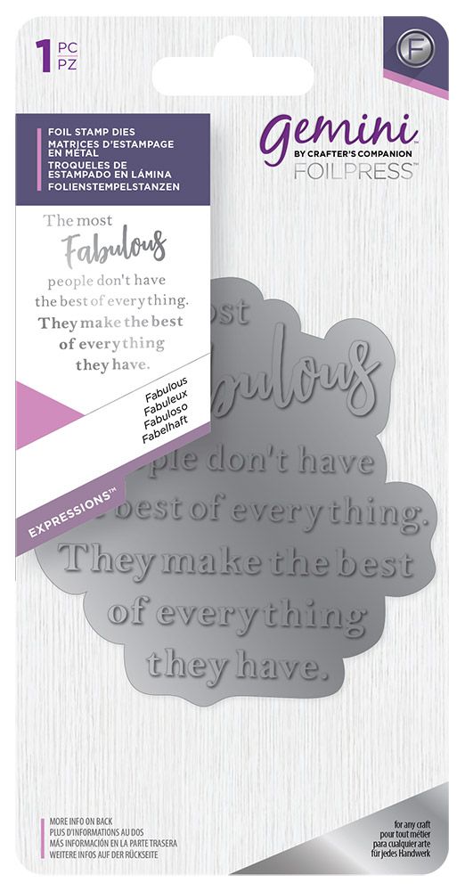 Gemini - Foil Stamp Die - Fabulous