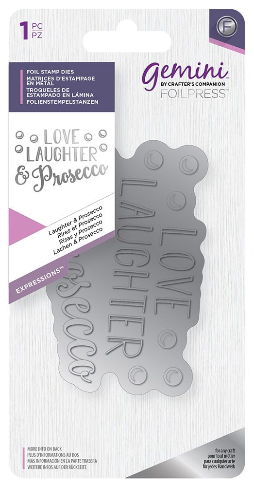 Gemini - Foil Stamp Die - Laughter & Prosecco