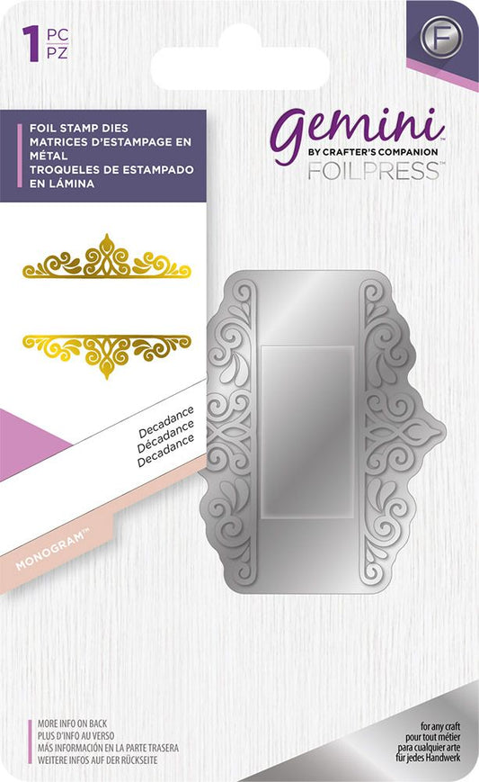 Gemini - Monogram Foil Stamp - Decadance