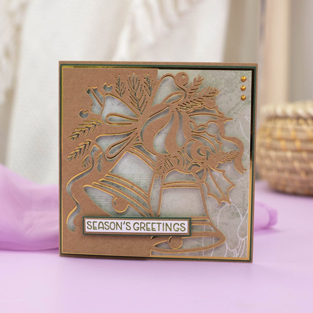 Gemini Half Create a Card Die - Jubilant Bells