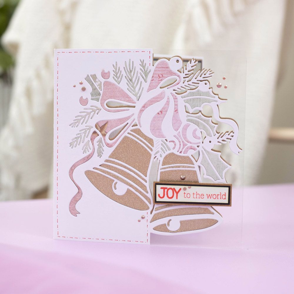 Gemini Half Create a Card Die - Jubilant Bells