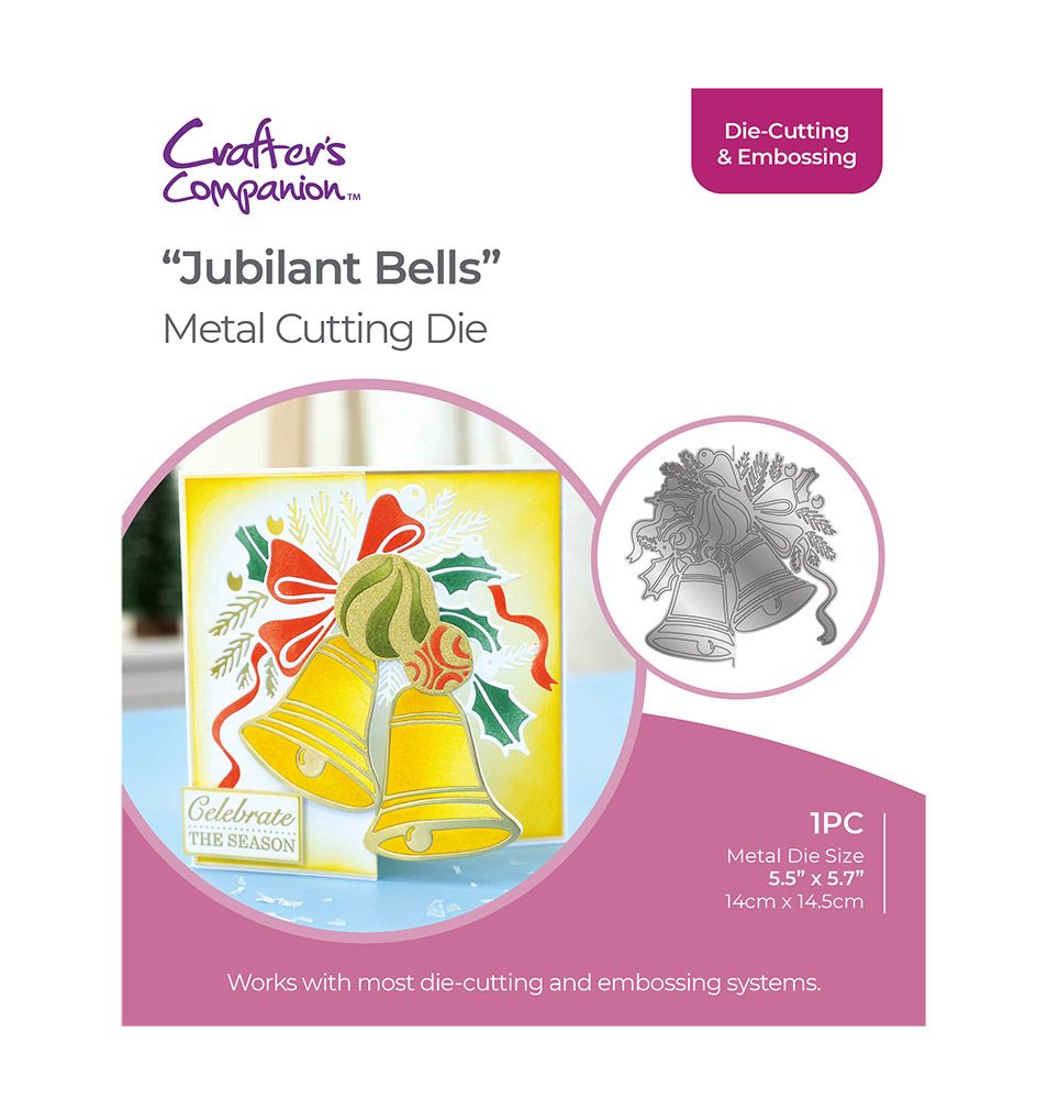 Gemini Half Create a Card Die - Jubilant Bells