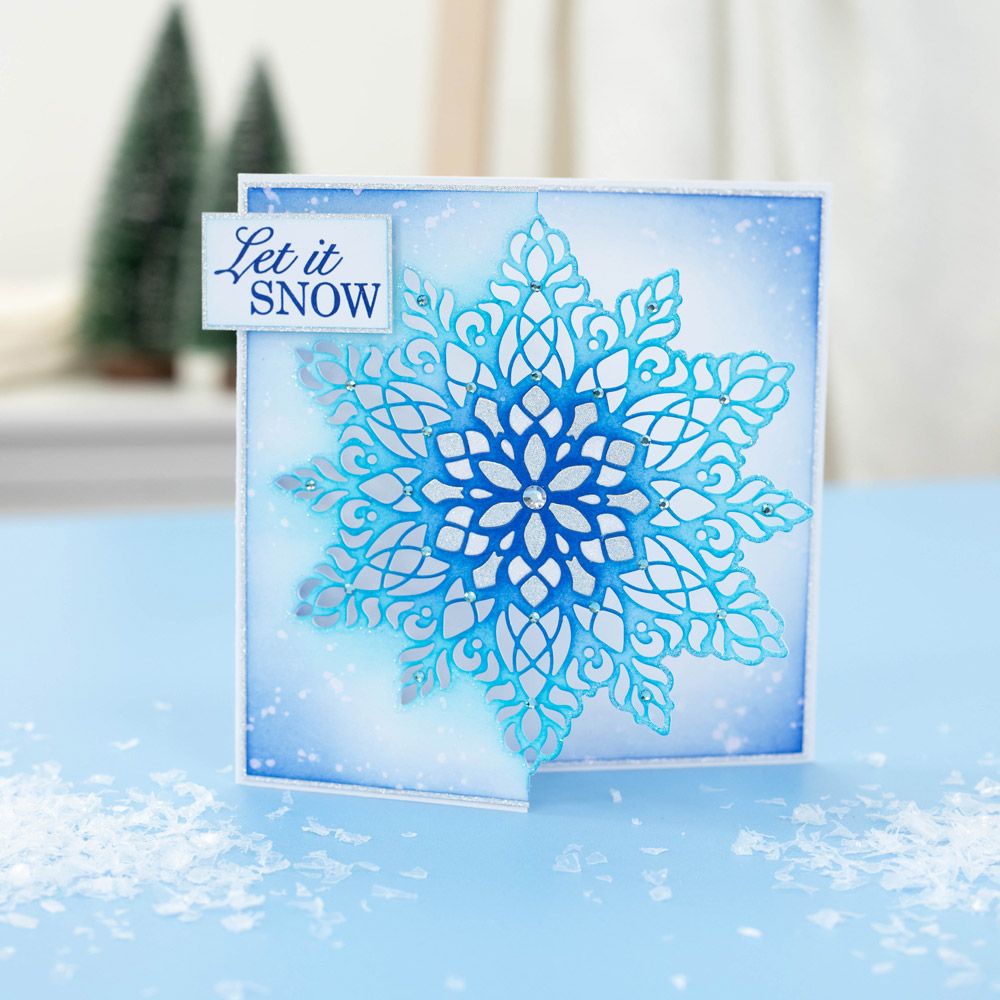 Gemini Half Create a Card Die - Snowflake