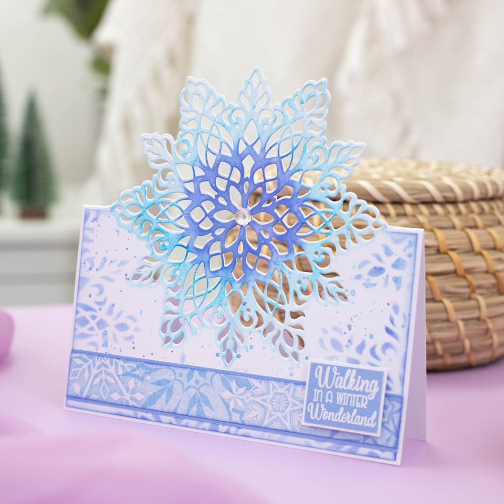 Gemini Half Create a Card Die - Snowflake