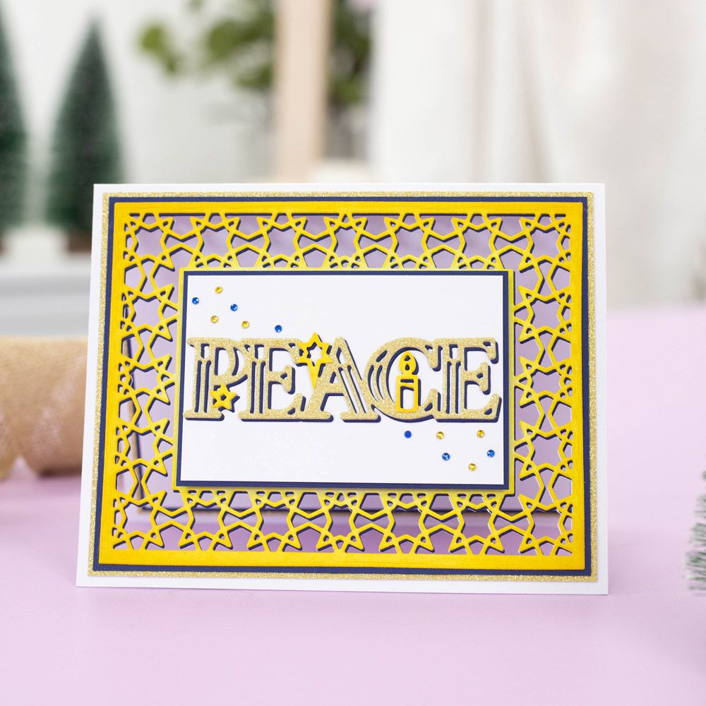 Gemini Festive Frames & Sentiments Die- Peace at Christmas