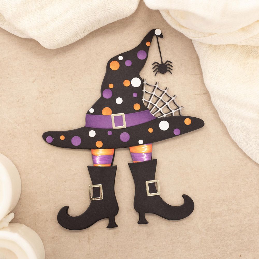 Gemini Shaped Card Base Stamp & Die - Wicked Witch
