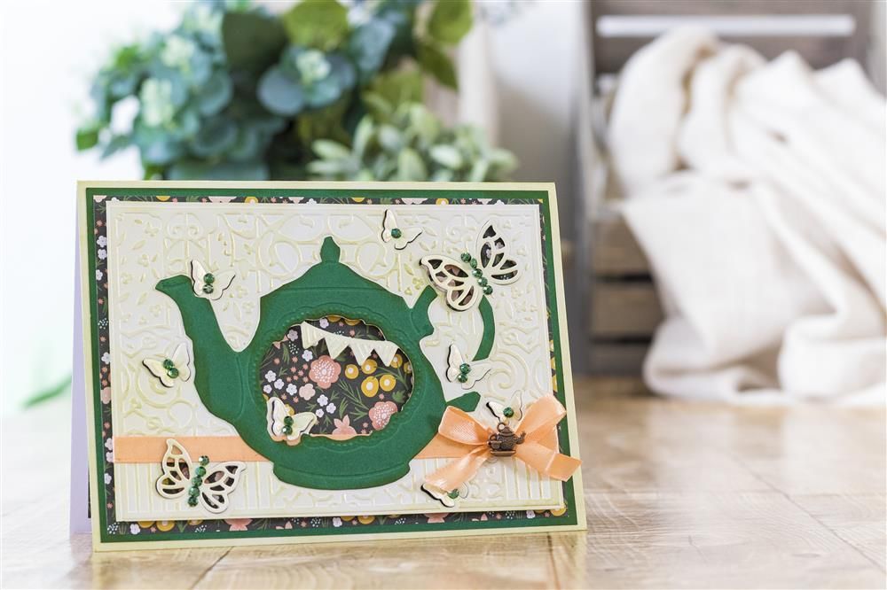 Gemini Cut and Emboss Folder - Tea for Two