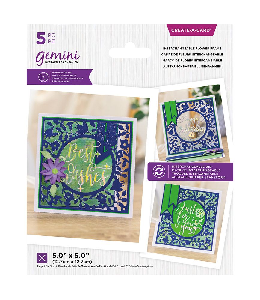 Gemini Create-A-Card Die - Interchangeable Flower Frame