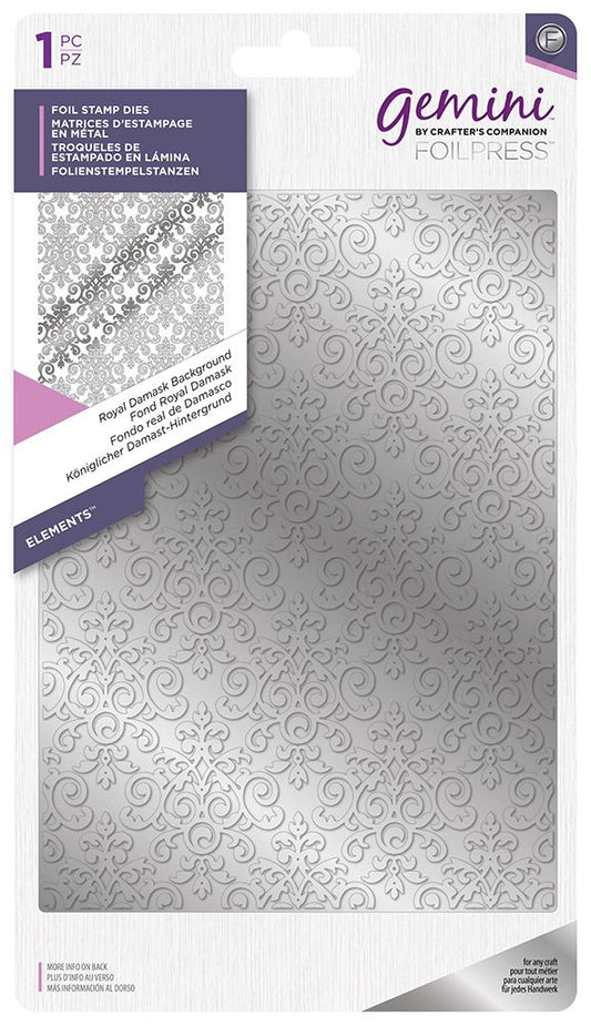 Gemini - Foil Stamp Die - Royal Damask Background