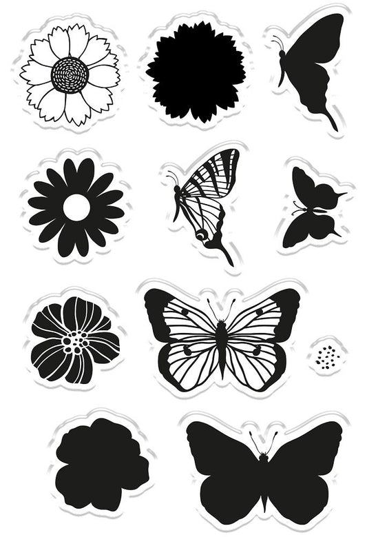 Crafters Companion Photopolymer Stamp - Butterflies & Blooms