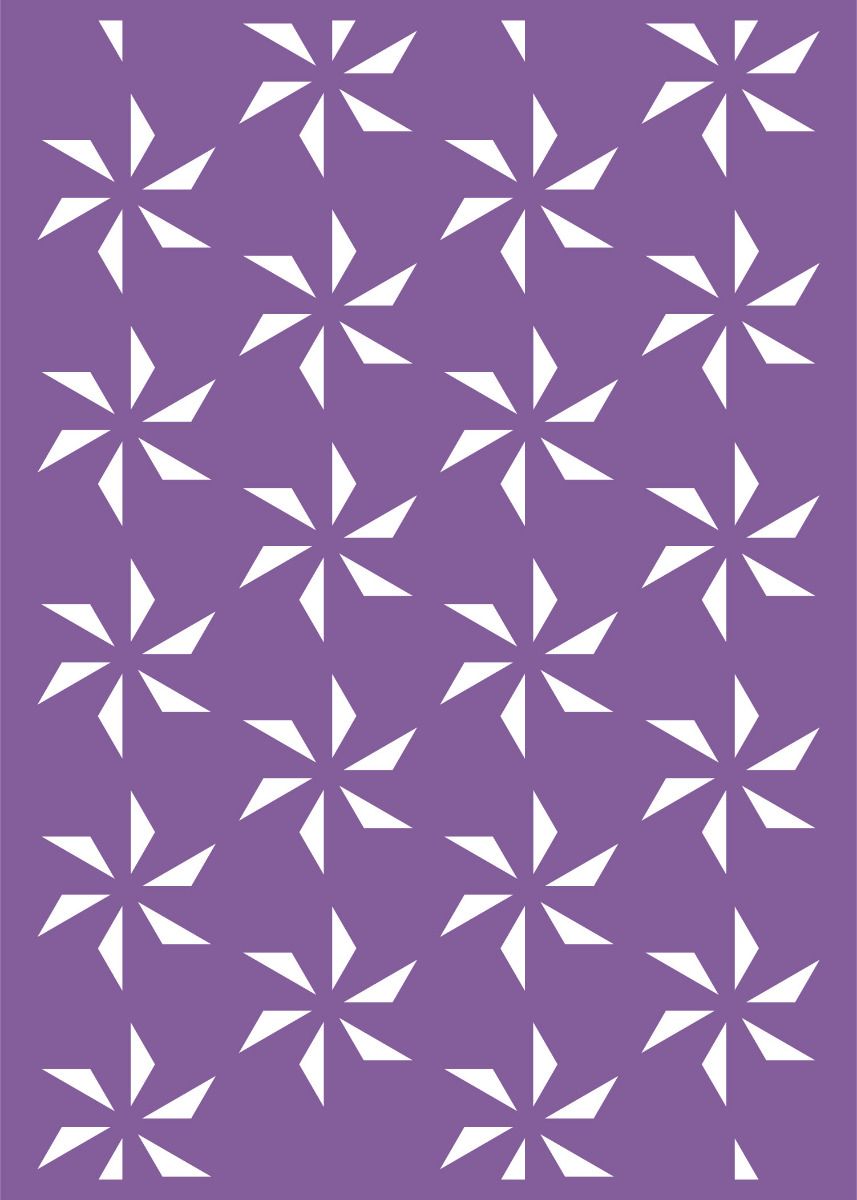 Crafters Companion Kaleidoscope Layering Stencils - Geometric Florals