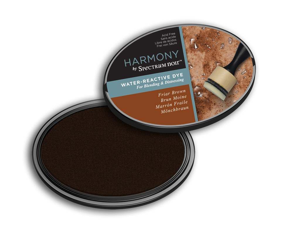 Harmony by Spectrum Noir Water Reactive Dye Inkpad - Friar Brown