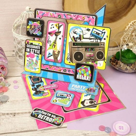 Hunkydory Topper Favorites - I Love the 80's!