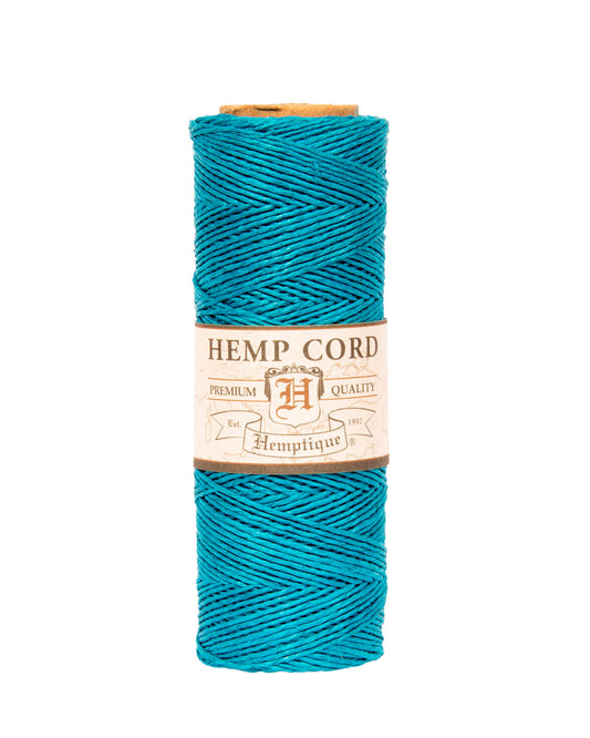 Hemptique #10 Hemp Cord Spools 25G - Turquoise