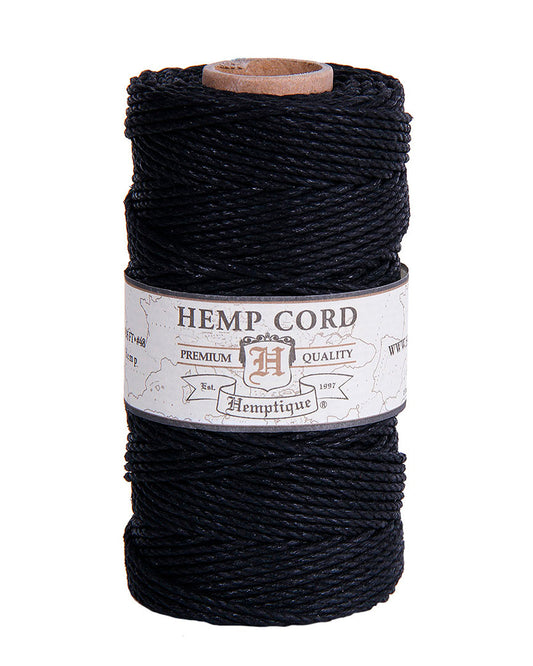 Hemptique #48 Hemp Cord Spools 100G - Black