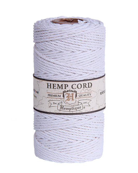 Hemptique #48 Hemp Cord Spools 100G - White